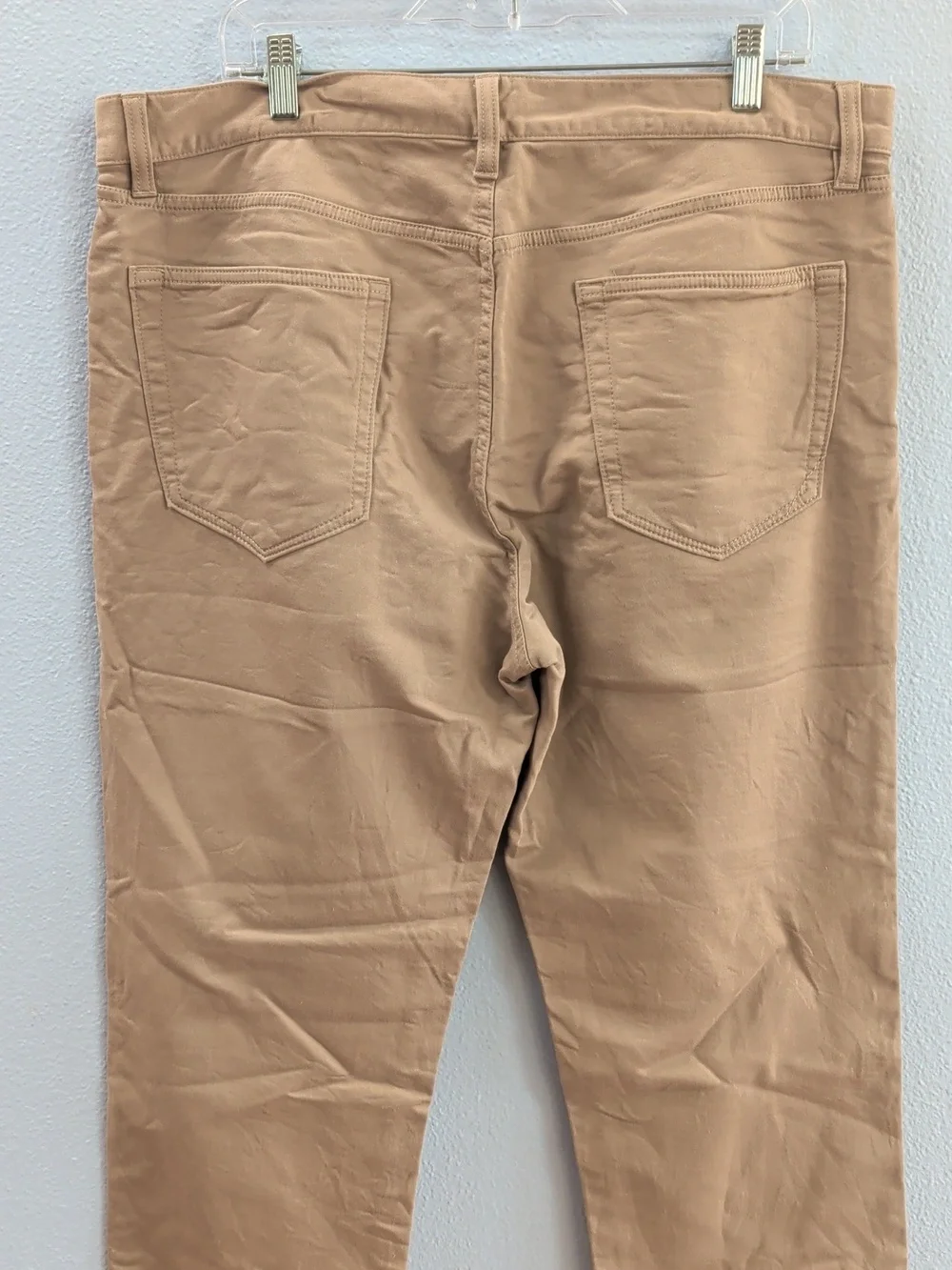 Banana Republic Traveler Slim Fit Pants in Tan
